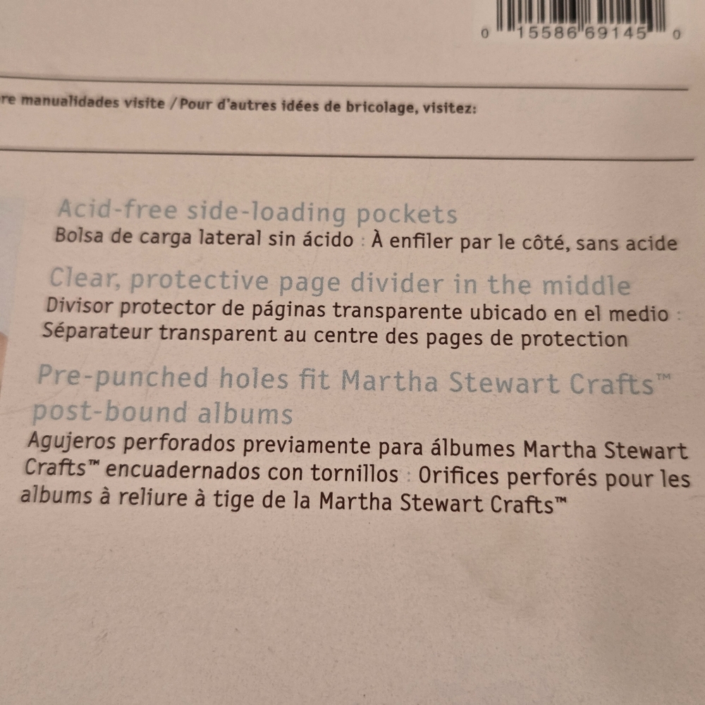 Martha Stewert Crafts 9 Sheets Postbound Refills 8.5" X 11" Albums - Picture 9 of 13